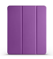 Apple iPad Air 10.9 2020 (4.Nesil) Uyumlu Zore Smart Cover Kalem Bölmeli Standlı 1-1 Kılıf (Mor)