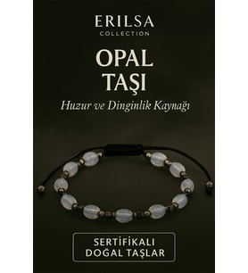 Sertifikalı Doğal Opal Taşı Bileklik – Huzur ve Dinginlik Kaynağı (Çok Renkli)