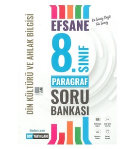 8.sınıf Efsane Paragraf Din Kültürü Ve Ahlak Bilgisi Soru Bankası