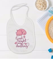 BK Kids Good Night My Darling Tasarımlı Bebek Mama Önlüğü - Model 1