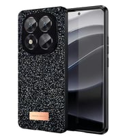 Note 14 5G Bright Simli Kapak - Siyah