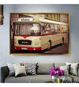 Altın Çerçeveli dekoratif tablo a133 (Gold)