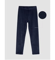LC WAIKIKI Lacivert Beli Lastikli Kız Çocuk Kadife Tayt