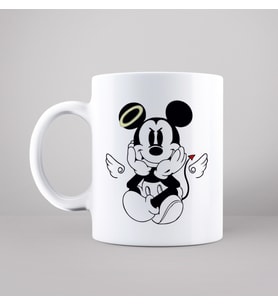 Mickey Mouse Sevgili Çift Tasarımlı Kupa