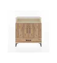 Arges Şifonyer 3 Raflı Tek Çekmeceli 2 Kapaklı 88x30x96 Aytaşı-Çam