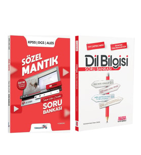 Türkçecim TV KPSS DGS ALES Sözel Mantık ve AKM Dil Bilgisi Soru Bankası Seti 2 Kitap