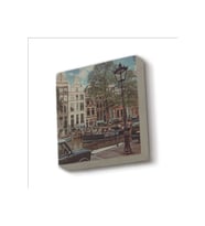 Amsterdam Görseli Baskılı Taş Magnet 5X5
