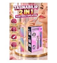 USB Şarjlı Paslanmaz Çelik Bıçaklı Yüz Epilatörü – Kaş, Üst Dudak ve Çene Tüy Temizleyici
