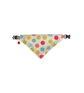 Cocopet Daire Desenli Ayarlanabilir Fular Bandana Kedi Tasması