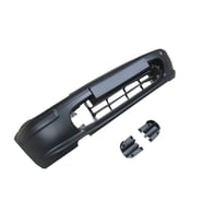 NISSAN MICRA- K11- 98/00; ÖN TAMPON SİYAH(SİS DELİĞİ İÇ KISIMDA)(BANDI KÖŞESİNDE)KENDİNDEN BANTLI