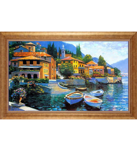 EV İŞYERİ OFİS İÇİN ALTIN ÇERÇEVELİ PASPARTULU TABLO S503