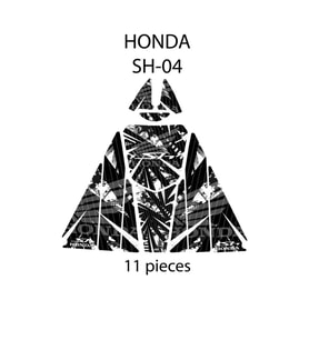 Grippatch - Honda SH-125 ( 2024 ) ile Uyumlu 11 Parça Tank Pad Seti GC21-4