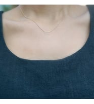 eJOYA 14 Ayar Altın Rectangel Kolye 114106
