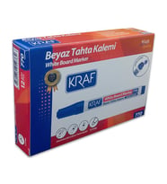 Kraf Doldurulabilir Beyaz Tahta Kalemi Mavi 12li Kutu 770