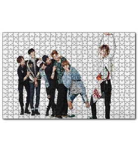 Cakapuzzle BTS Koreli Gençler Şaşırmış Yüzleri Puzzle Yapboz MDF (Ahşap) (120 Parça)