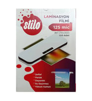 Stilo Laminasyon Filmi A4 125 Micron 100'lü 