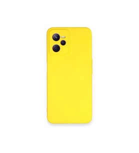 Çınarcık Dev Realme C35 Kılıf Nano içi Kadife Silikon - Pudra