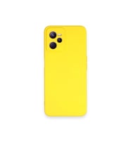 Çınarcık Dev Realme C35 Kılıf Nano içi Kadife Silikon - Pudra