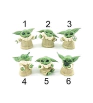 Star Wars 3D Baby Yoda Mini Figür Oyuncak 6cm 1 adet