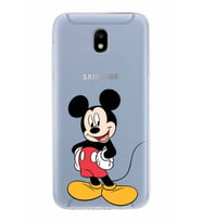 Samsung Galaxy J5 Pro Kapak Mickey Mouse Tasarımlı Şeffaf Silikon Kılıf