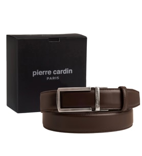 Pierre Cardin Deri Otomatik Tokalı Kemer (En 3,5 cm) PC-OTM01 (Kahverengi)