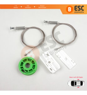 Audi 80 B3 B4 8G 89 1991-2001 Coupe Cabriolet 8G0839729 İçin Elektrikli Arka Cam Kriko Tamir Seti