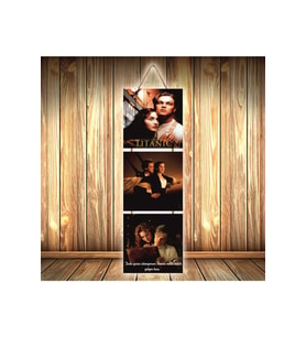 Titanic Tasarımlı Üçlü Retro Ahşap Poster Ü360