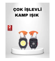 Mey İthalat® Mini LED Anahtarlık Fener – Şişe Açacağı, Tornavida, Düdük ve USB Şarj Özellikli