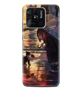 Xiaomi Redmi Note 7 8 9 Pro 10 2022 10 Pro 10S Kılıf Desenli Silikon Kız ve Kedi 1762