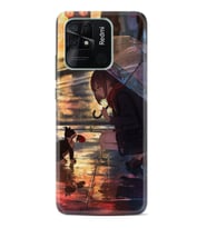 Xiaomi Redmi Note 7 8 9 Pro 10 2022 10 Pro 10S Kılıf Desenli Silikon Kız ve Kedi 1762