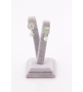 Prehnite Doğal Taş Küpe