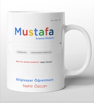 Bilgisayar Öğretmenlerine Özel Kişiselleştirilebilir Kupa Bardak. 1