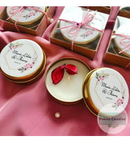 Pokito Candles Metal Kutuda 20'li Kişiye Özel Mum Seti – Bekarlığa Veda, Kına, Nişan, Söz, Baby Shower & Doğum Günü Hediyesi