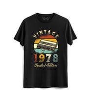 Vintage 1978 Limeted Edition Siyah Tshirt