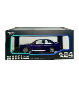 Hobbiez World Bmw M3 E30 Premium Die-Cast Mavi 1/24 Model Araba
