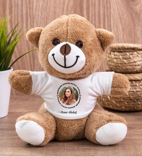 Resimli İsimli Anneler Günün Kutlu Olsun Peluş Ayıcık