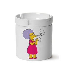 Simpsons Baskılı Porselen Küllük Makinede Yıkanabilir