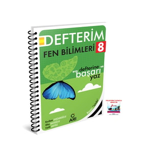 Arı Yayıncılık 2025-2026 8. Sınıf LGS Fen Bilimleri Defterim Defterine Başarı Yaz Yeni Güncel Müfredat (Çok Renkli)