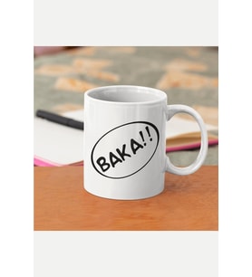 Anime Baka!! (Aptal) Kupa Bardak (Beyaz)