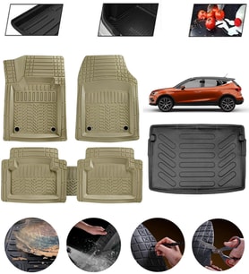 Seat Arona Ust Uyumlu Paspas Araca Özel Bagaj Havuzu MBS Bej