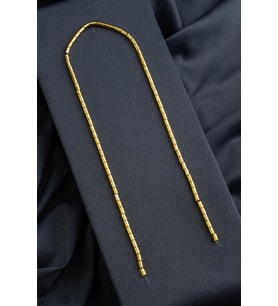 Hematit Doğal Taş Parlak Altın Sarı Silindir Kesim 3x5mm Dizi [AA]