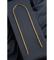 Hematit Doğal Taş Parlak Altın Sarı Silindir Kesim 3x5mm Dizi [AA]