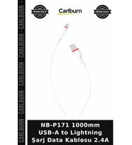 NB-P171 1000mm USB-A to Lightning Şarj Data Kablosu 2.4A Elektronik Parça Cihaz Bağlantısı
