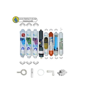PWS Kapalı Kasa Su Arıtma uygun Sertifikalı 8lı Platinum mebran purefer+B12 Alkali+mineral+detox set