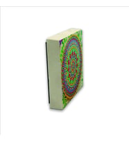 Mandala Baskılı Doğaltaş  Magnet(KD-052)Buzdolabı Süsü