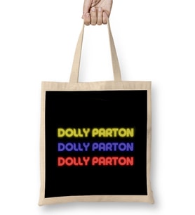 Dolly Parton Bez Çanta Uzun Saplı