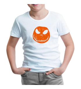 HalloWeen - Face Beyaz Çocuk Tshirt