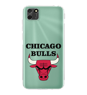 Huawei Y5 p Uyumlu Kamera korumalı Kapak Chicago Bulls Tasarımlı  Şeffaf Kılıf
