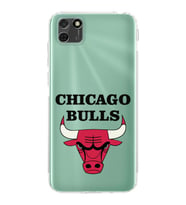 Huawei Y5 p Uyumlu Kamera korumalı Kapak Chicago Bulls Tasarımlı  Şeffaf Kılıf