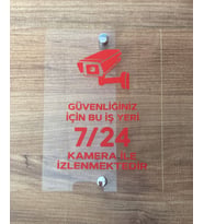 Güvenlik Kamerası Uyarı Tabelası